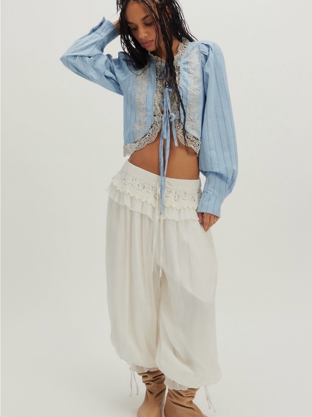 Free People Bali Jude Top 💯 cotton - Picture 3 of 5